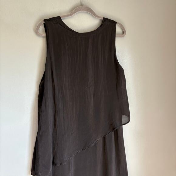 CLICK by COLOR ME COTTON Women's L Black Tiered Sleeveless Lightweight Dress NWT - Picture 8 of 10